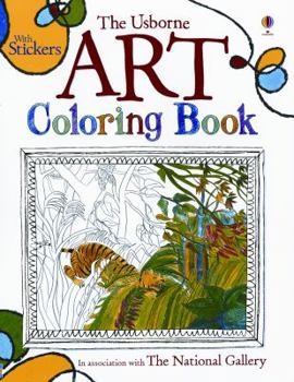 Paperback The Usborne Art Coloring Book