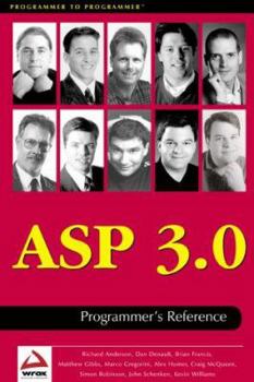 Paperback ASP 3.0 Programmer's Reference Book