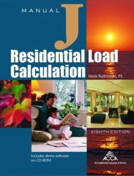 Paperback Residential Load Calculation Manual J Book