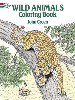 Paperback Wild Animals Coloring Book