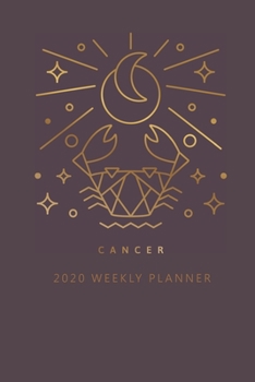 Paperback Cancer 2020 Weekly Planner (Burgundy) Book