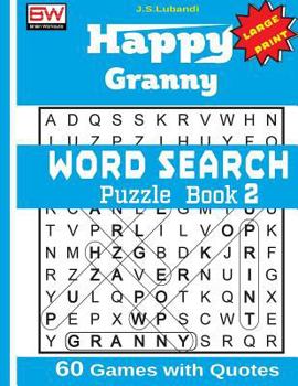 Paperback Happy Granny (WORD SEARCH) Puzzle Book 2 [Large Print] Book