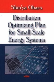 Hardcover Distribution Optimizing Plan for Small-Scale Energy Systems Book