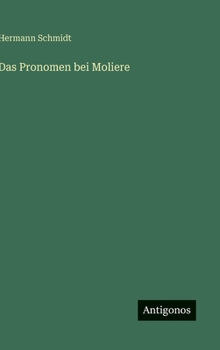 Hardcover Das Pronomen bei Moliere [German] Book