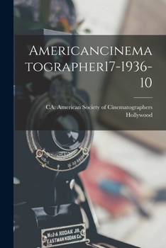 Paperback Americancinematographer17-1936-10 Book