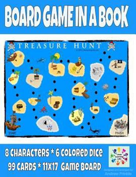 Paperback Board Game in a Book - Treasure Hunt Book