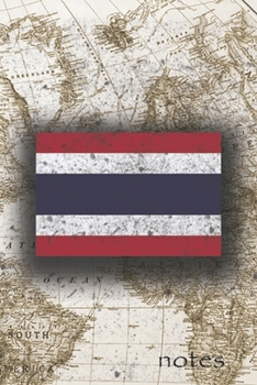 Paperback Notes: Beautiful Flag of Thailand Lined Journal Or Notebook, Great Gift For People Who Love To Travel, Perfect For Work Or Sc Book