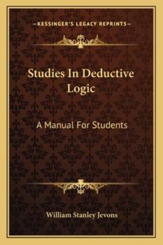 Paperback Studies In Deductive Logic: A Manual For Students Book