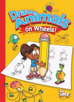 Paperback Draw Animals on Wheels! Book