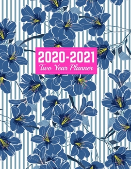 Paperback 2020-2021 Two Year Planner: Nifty 24-Months Calendar, 2-Year Appointment Business Planners, Agenda Schedule Organizer Logbook and Journal - Art Co Book