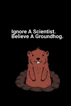 Funny Groundhog Day Theme Wide Ruled Line Paper