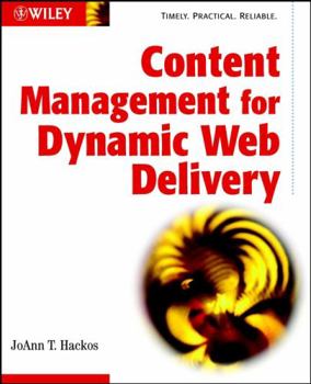 Paperback Content Management for Dynamic Web Delivery Book
