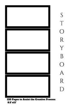 Paperback storyboard 16: 9 Notebook 120 Pages to Assist the Creative Process: 8.5"x11" storyboard, storyboarding, storyboard notebook, Cinema N Book