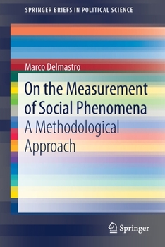 Paperback On the Measurement of Social Phenomena: A Methodological Approach Book