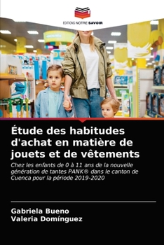 Paperback Étude des habitudes d'achat en matière de jouets et de vêtements [French] Book
