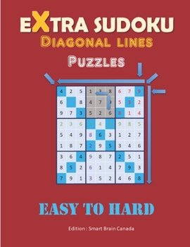 Paperback Extra SUDOKU - LARGE PRINT - Diagonal lines: 2 Puzzles Per Page Book