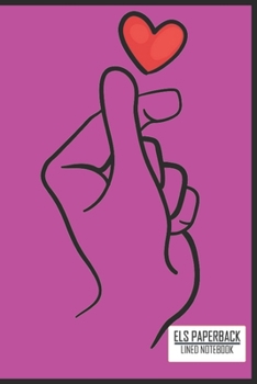 K-Pop Heart Hand love Symbol Notebook/Kpop Heart Korean Love Music:: 100 Pages 6"x 9" Lined Notebook For School Work Planner Journal Diary