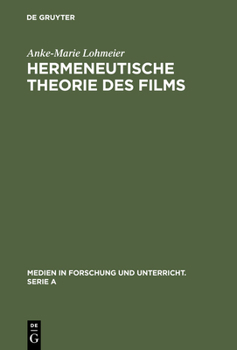 Hardcover Hermeneutische Theorie des Films [German] Book