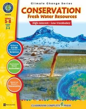 Paperback Conservation Fresh Water Resources, Grades 5-8 [With 6 Overhead Transparencies] Book