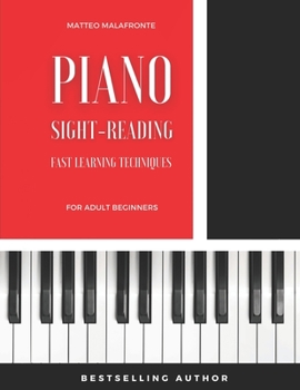 Paperback Piano Sight-Reading for Adult Beginners: Fast Learning Techniques (Level 1) Book