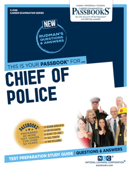 Paperback Chief of Police (C-2148): Passbooks Study Guide Volume 2148 Book