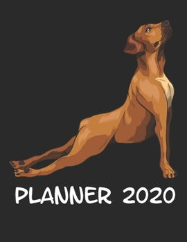 Planner 2020: Planner Weekly and Monthly for 2020 Calendar Business Planners Organizer For To do list 8,5“ x 11“ with Rhodesian Ridgeback Dog