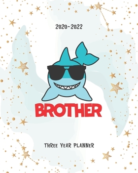 Brother: Shark Three Year Planner Agenda Schedule Organiser 36 Months Federal Holidays (2020-2024) Goal Year Appointment Notes To Do List Password Tracker
