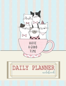 Notebook: Daily planner notebook with  cute cover and daily planner pages, Extra large (8.5 x 11) inches, 110 pages, planner notebooks