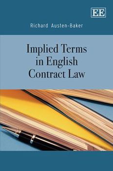 Hardcover Implied Terms in English Contract Law Book