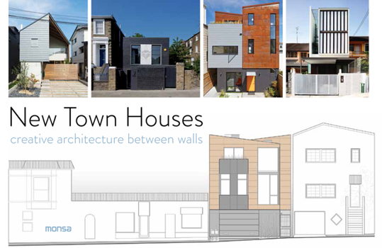 Hardcover New Town Houses: Creative Architecture Between Walls Book