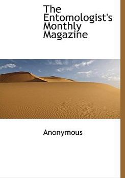 Hardcover The Entomologist's Monthly Magazine Book