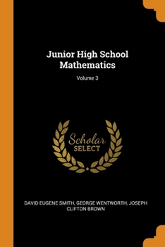 Paperback Junior High School Mathematics; Volume 3 Book