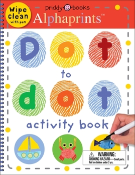 Spiral-bound Alphaprints Dot to Dot Activity Book: Wipe Clean with Pen Book
