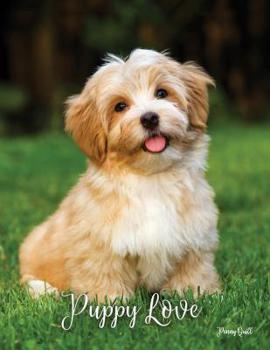 Paperback Puppy Love: A Disguised Password Book With Tabs to Protect Your Usernames, Passwords and Other Internet Login Information - 8.5 x [Large Print] Book