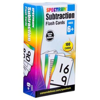 Misc. Subtraction Flash Cards Book