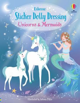 Paperback Sticker Dolly Dressing Unicorns and Mermaids Book