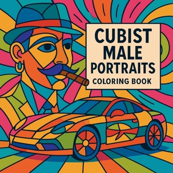 Paperback Cubist Male Portraits - Coloring Book