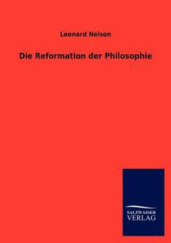 Paperback Die Reformation der Philosophie [German] Book