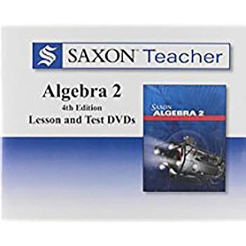 Hardcover Saxon Homeschool Algebra 2, 4th Edition: Teacher DVD Book