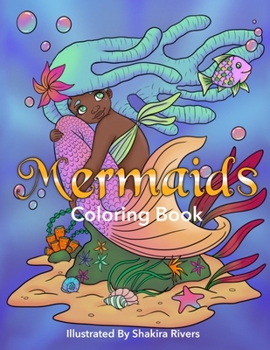 Paperback Mermaids: Black Mermaids Coloring Book for ages 7+ Book