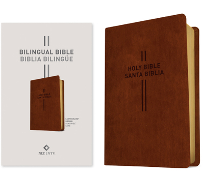 Bilingual Bible / Biblia Biling�e Nlt/Ntv (Leatherlike, Brown)