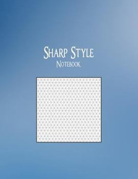 Paperback Sharp Style Notebook: 1/5" Isometric Graph Ruling, 128 Pages Book