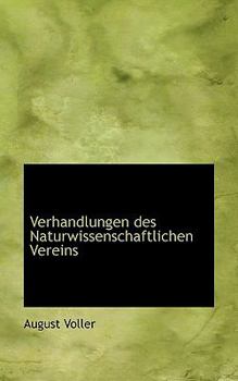 Paperback Verhandlungen Des Naturwissenschaftlichen Vereins Book