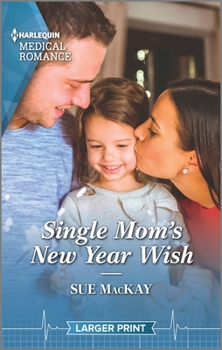 Mass Market Paperback Single Mom's New Year Wish [Large Print] Book