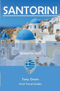 Paperback A to Z guide to Santorini 2025 Book