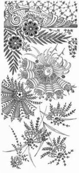 Paperback Treasury of Decorative Floral Designs Book