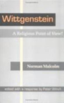 Paperback Wittgenstein: A Religious Point of View? Book