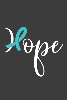 Writing About My Health Journey with Dysautonomia: College Ruled Notebook (Stylized Hope Turquoise Awareness Ribbon Cover)