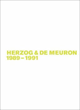 Paperback Herzog & de Meuron 1989-1991 Book