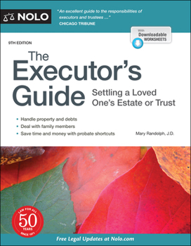 Paperback The Executor's Guide: Settling a Loved One's Estate or Trust Book